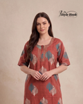 Style Hook Printed Cotton Nighty for Women – Soft Maxi Nightwear & Home Dress